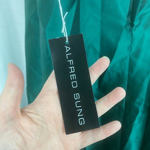 ALFRED SUNG Green Maxi Dress - Picture 8 of 16